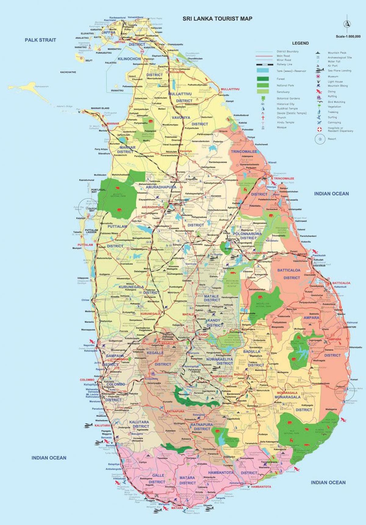শ্রীলঙ্কা ampara জেলা মানচিত্র