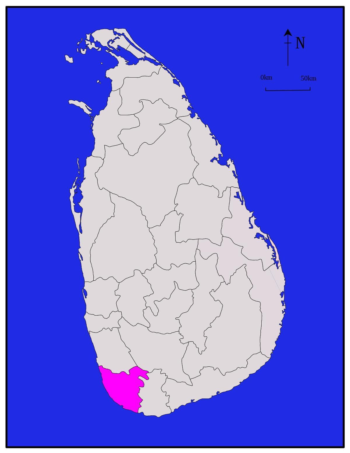 মানচিত্র galle, শ্রীলঙ্কা
