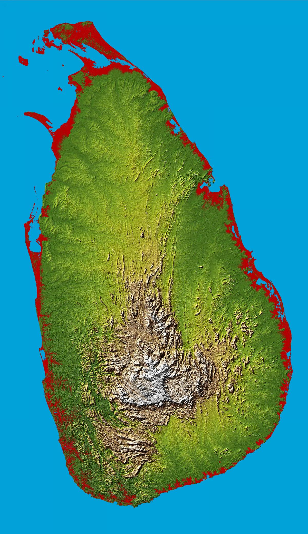 মানচিত্র শ্রীলঙ্কা 3d