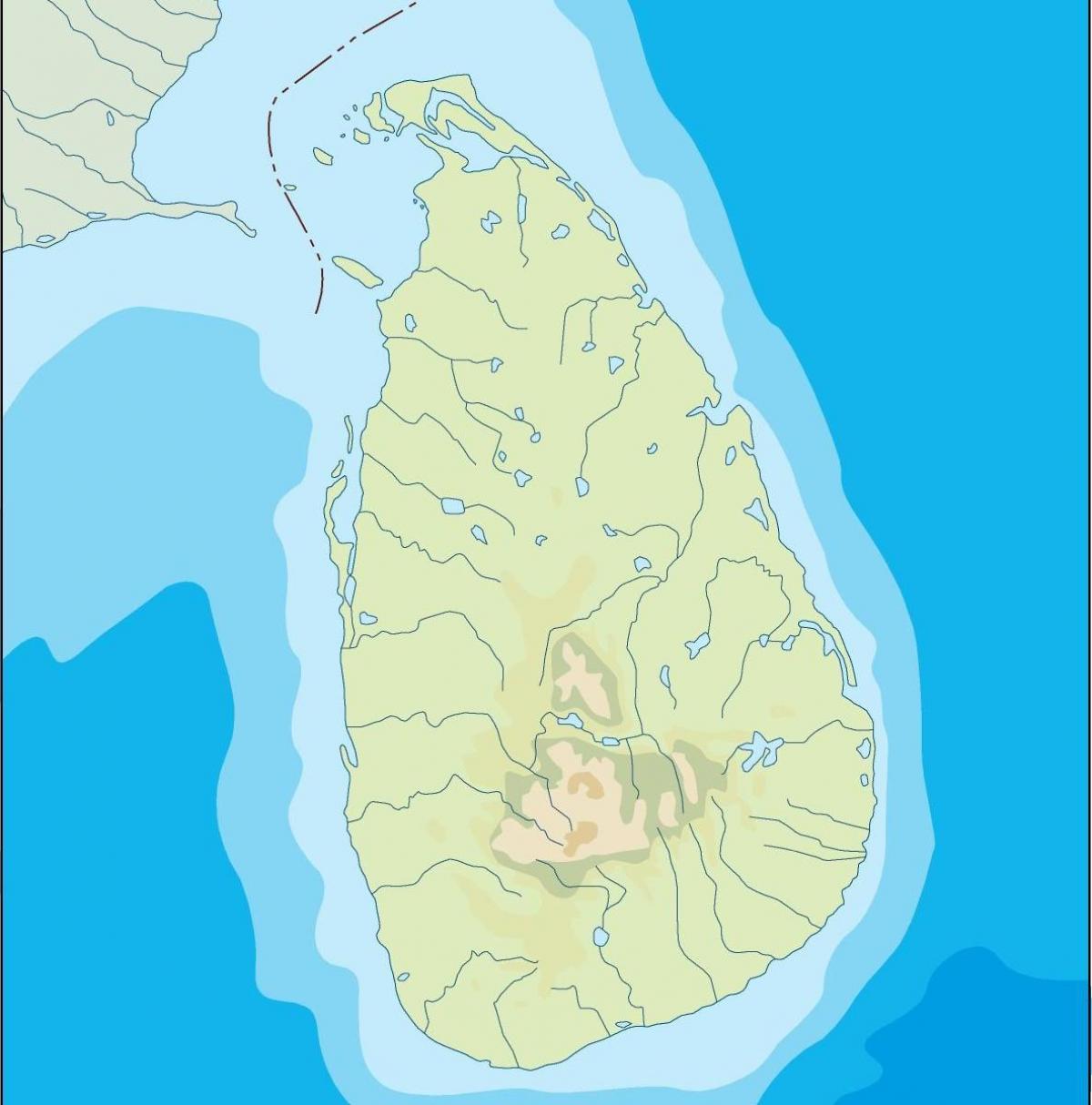 শ্রীলঙ্কা ভেক্টর মানচিত্র