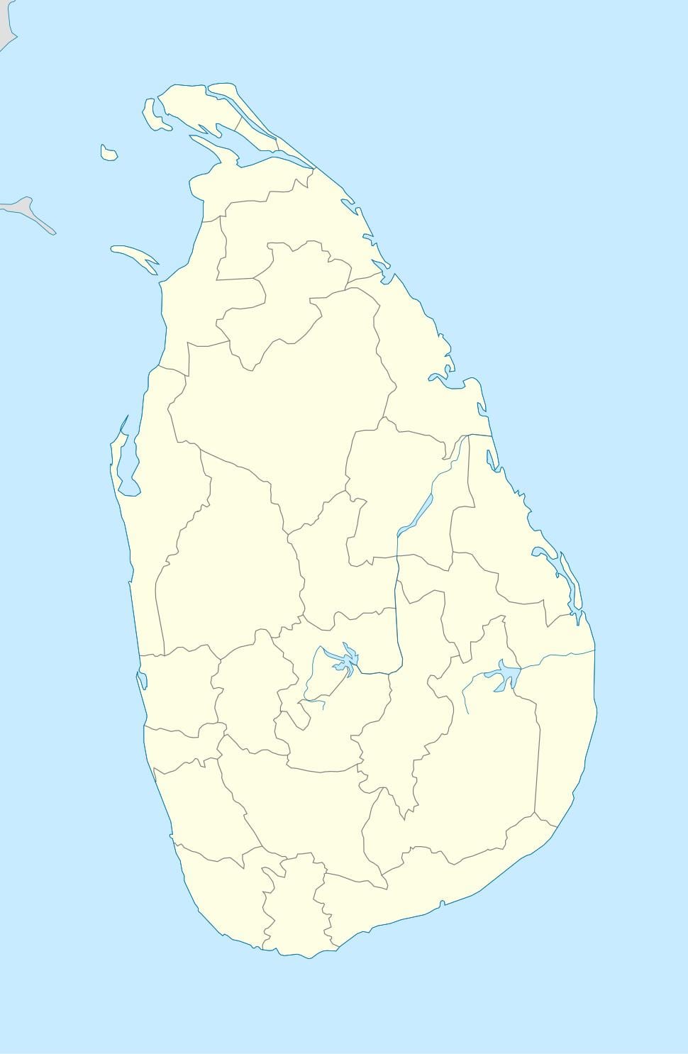 মানচিত্র শ্রীলঙ্কা বিভাগীয় সচিবালয়