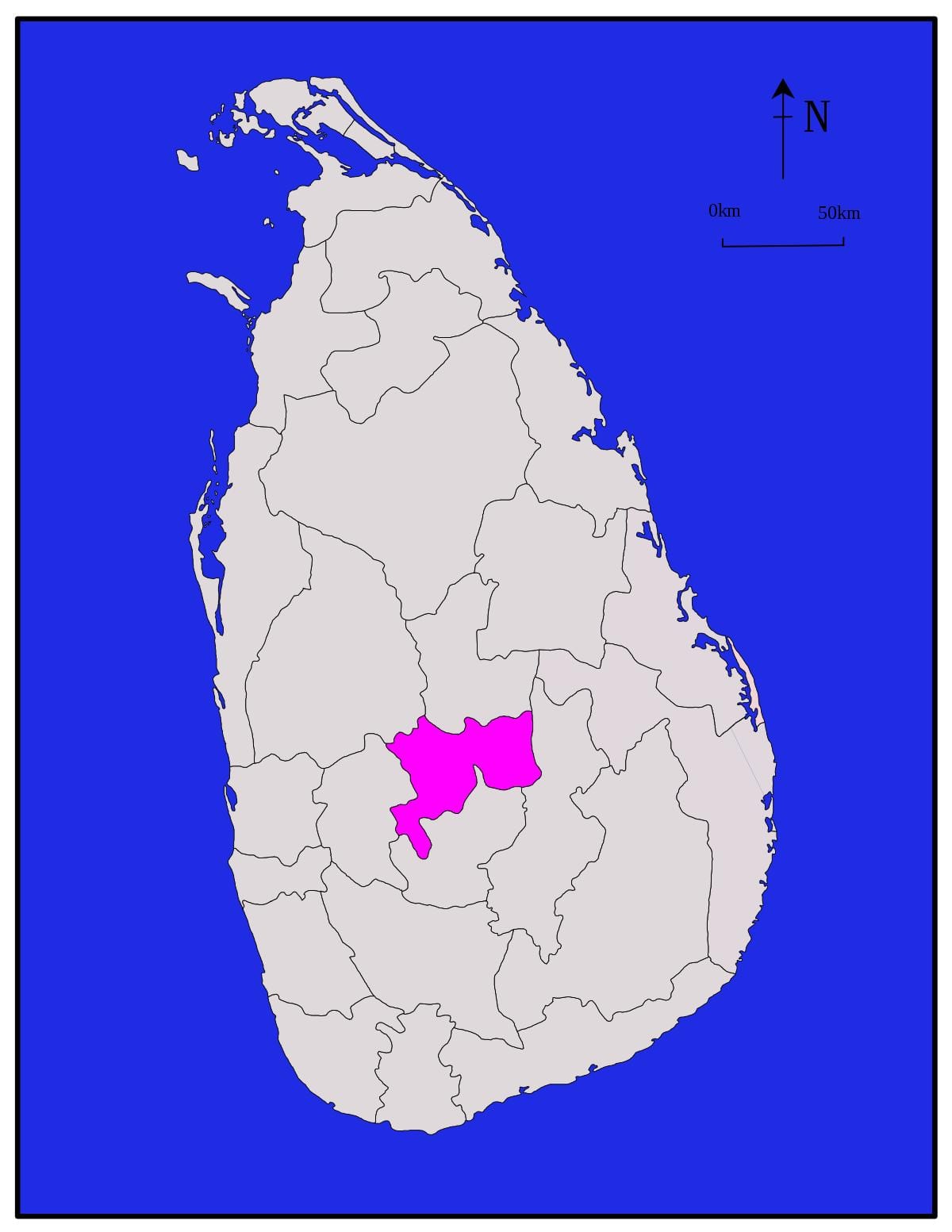 kandy, শ্রীলঙ্কা মানচিত্র