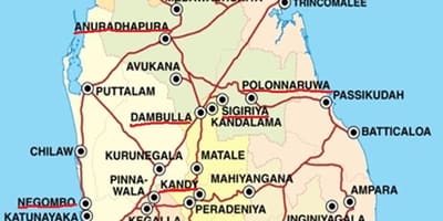 এলা মানচিত্র শ্রীলঙ্কা
