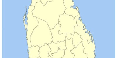 মানচিত্র নিচে দক্ষিণ শ্রীলঙ্কা