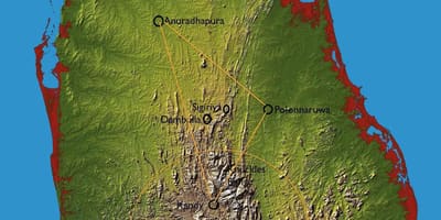 মানচিত্র, পাহাড়ের দেশ শ্রীলঙ্কা
