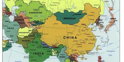 শ্রীলঙ্কা এশিয়ার মানচিত্র