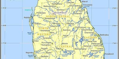মানচিত্র শ্রীলঙ্কা ঐতিহাসিক স্থান