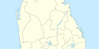 মানচিত্র শ্রীলঙ্কা বিভাগীয় সচিবালয়