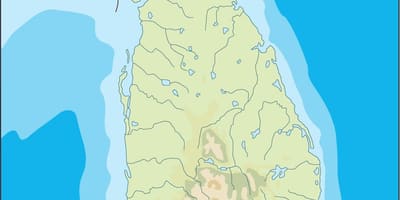 শ্রীলঙ্কা ভেক্টর মানচিত্র