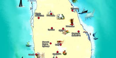 অ্যাডাম পিক মানচিত্র শ্রীলঙ্কা